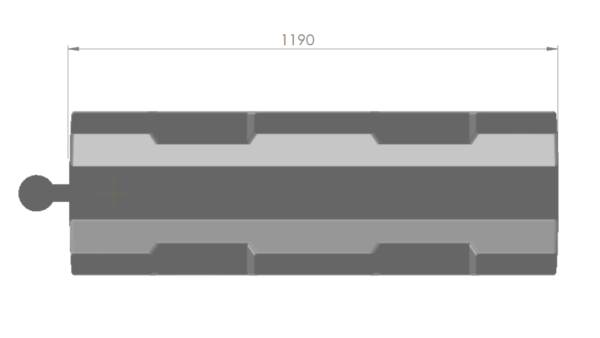 Barrier 1200-2-wit