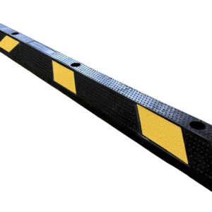 Varkensrug wielstop 1760 mm geel-zwart