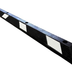 Varkensrug wielstop 1760 mm wit-zwart