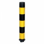Verkeerspaal flexibel ø 100 mm geel-zwart 760 mm